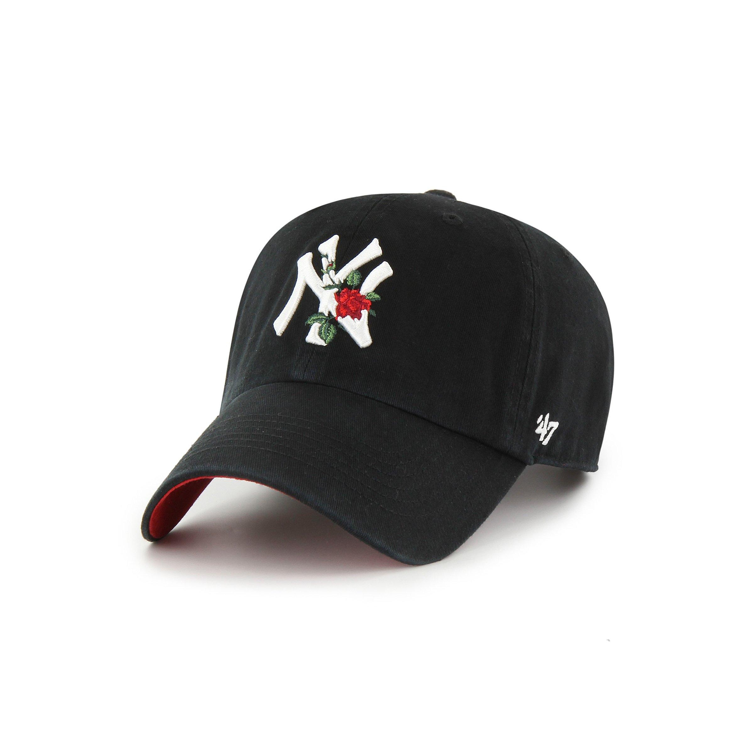 47 New York Yankees Rose Cleanup Snapback Hat - Black